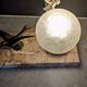 Art deco lamp, globe and marble