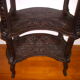 Console Napoleon period lll blackened wood
