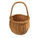 Vintage woven wicker round basket