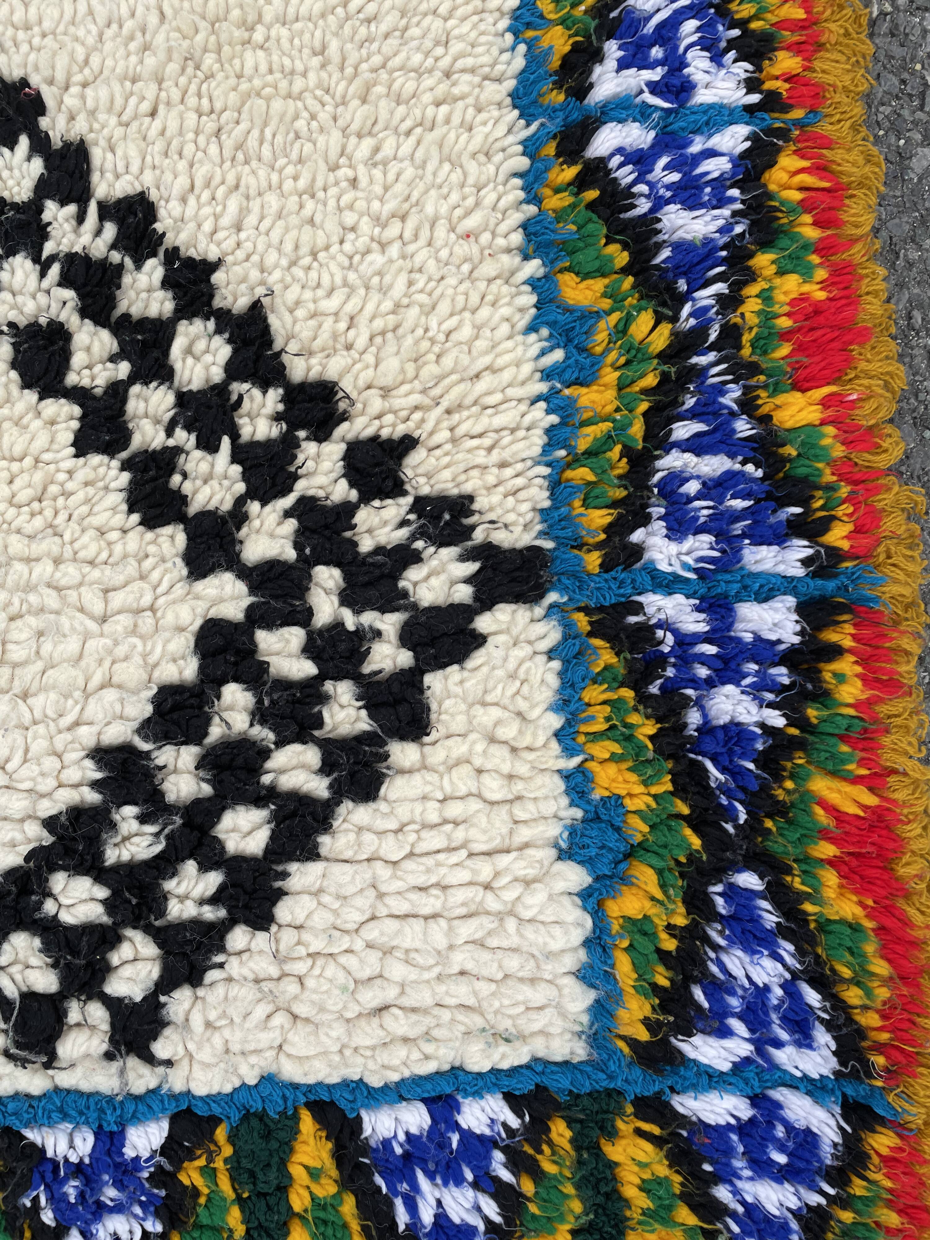 Tapis berbere azilal vintage 110x200 cm