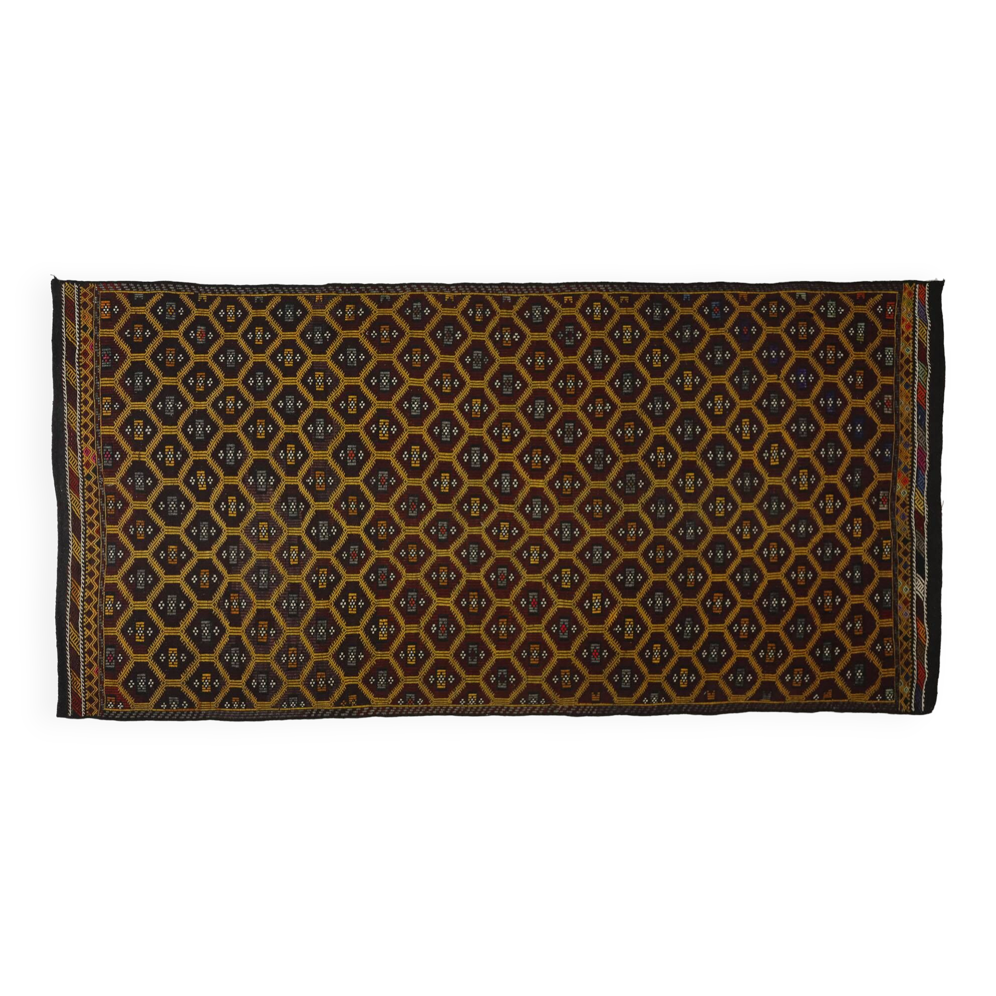 Tapis kilim turc 5.2ft x 8.5 ft 160x262 cm tapis coloré de