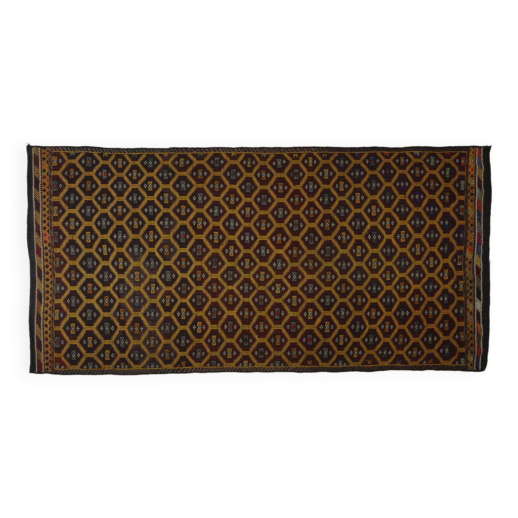Tapis carré noué à la main - 63x61 cm