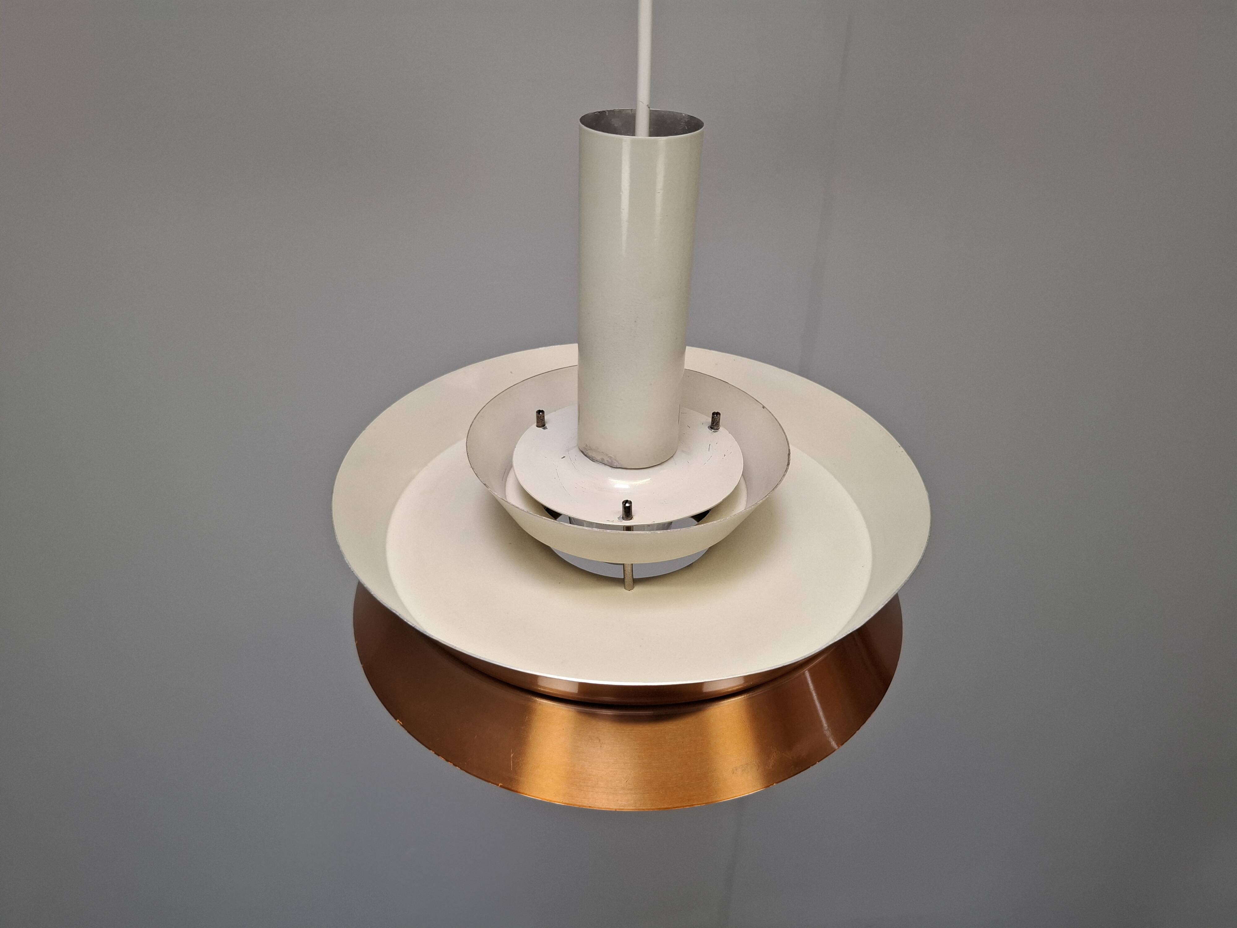 Vintage Danish Brass Pendant Light by Carl Thore for Granhaga, 1960s