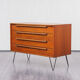 Commode à tiroirs, années 60, teck