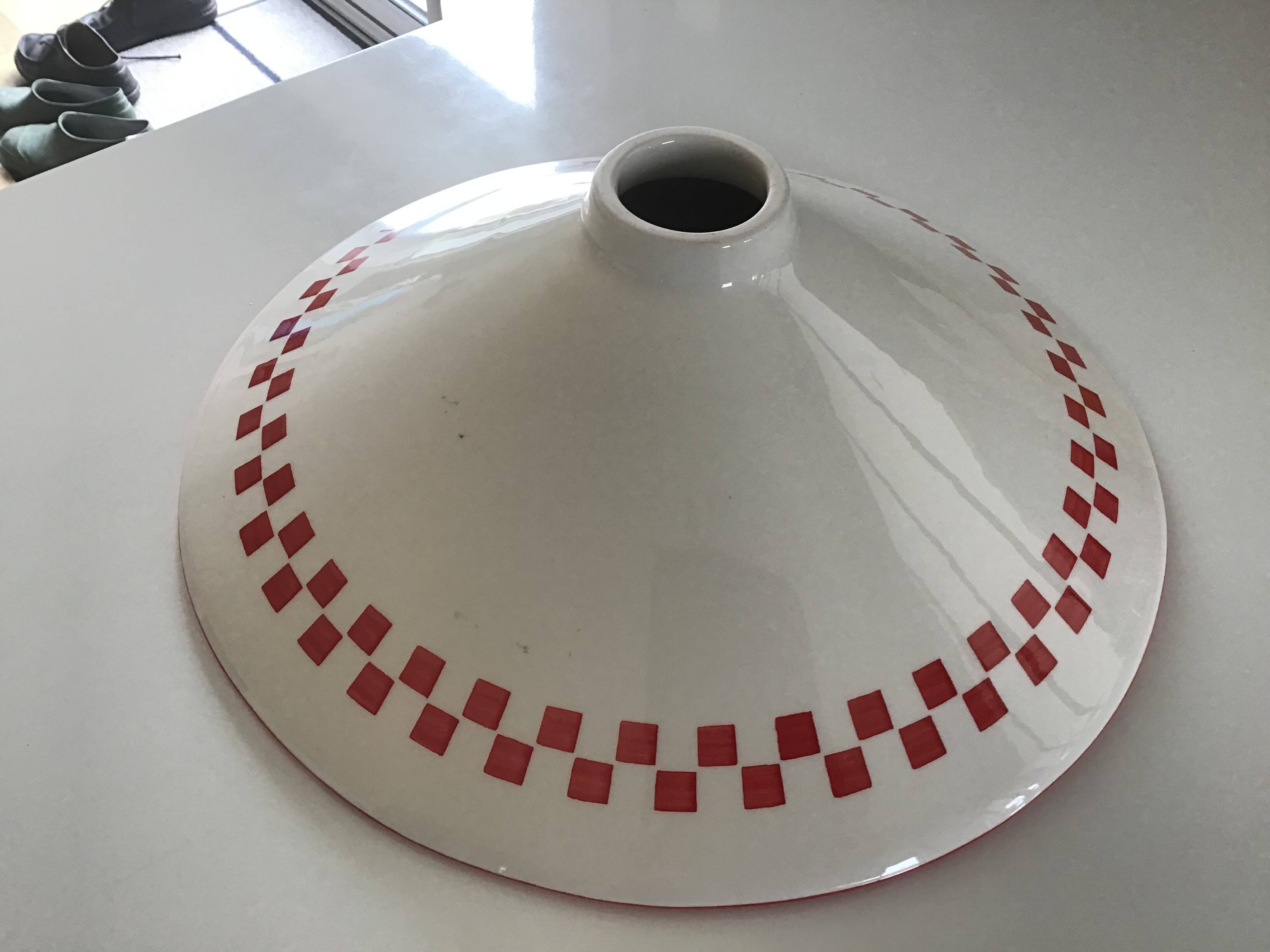 Ceramic pendant lampshade