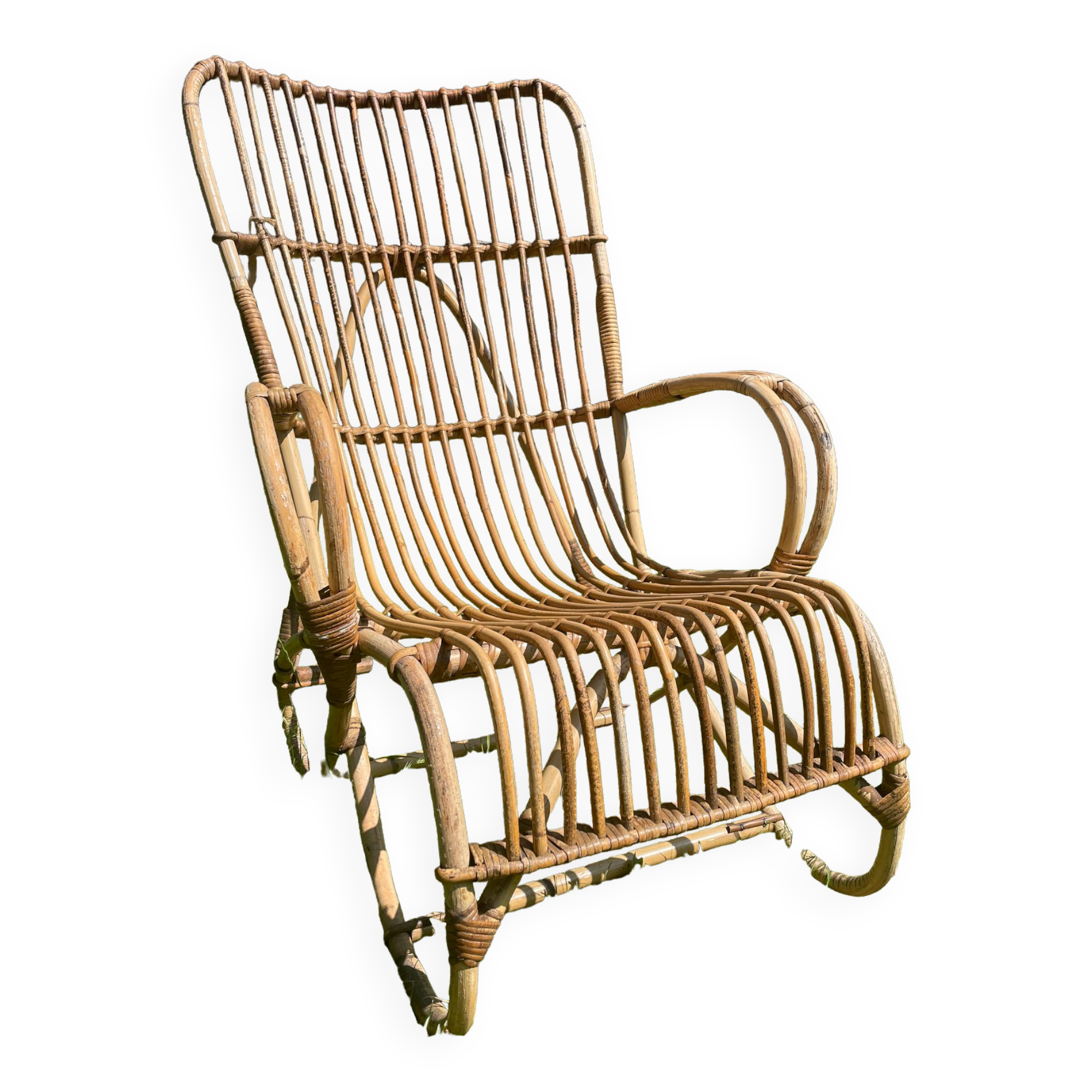 Adult rattan armchair