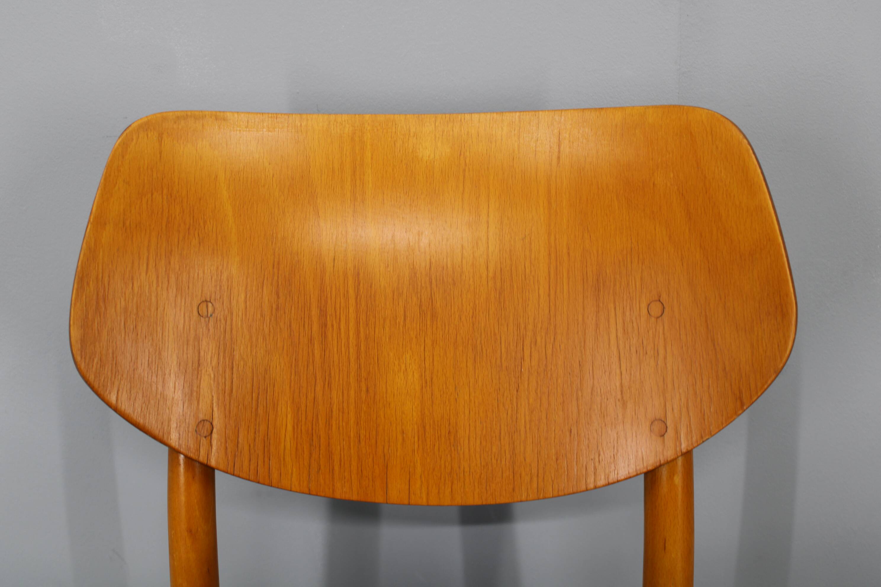 1970s Set of Four Beech Dining Chairs by TON, Czechoslovakia