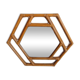 Miroir rotin