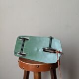 Antique pull toy, metal, hand-painted decoration, clown circus