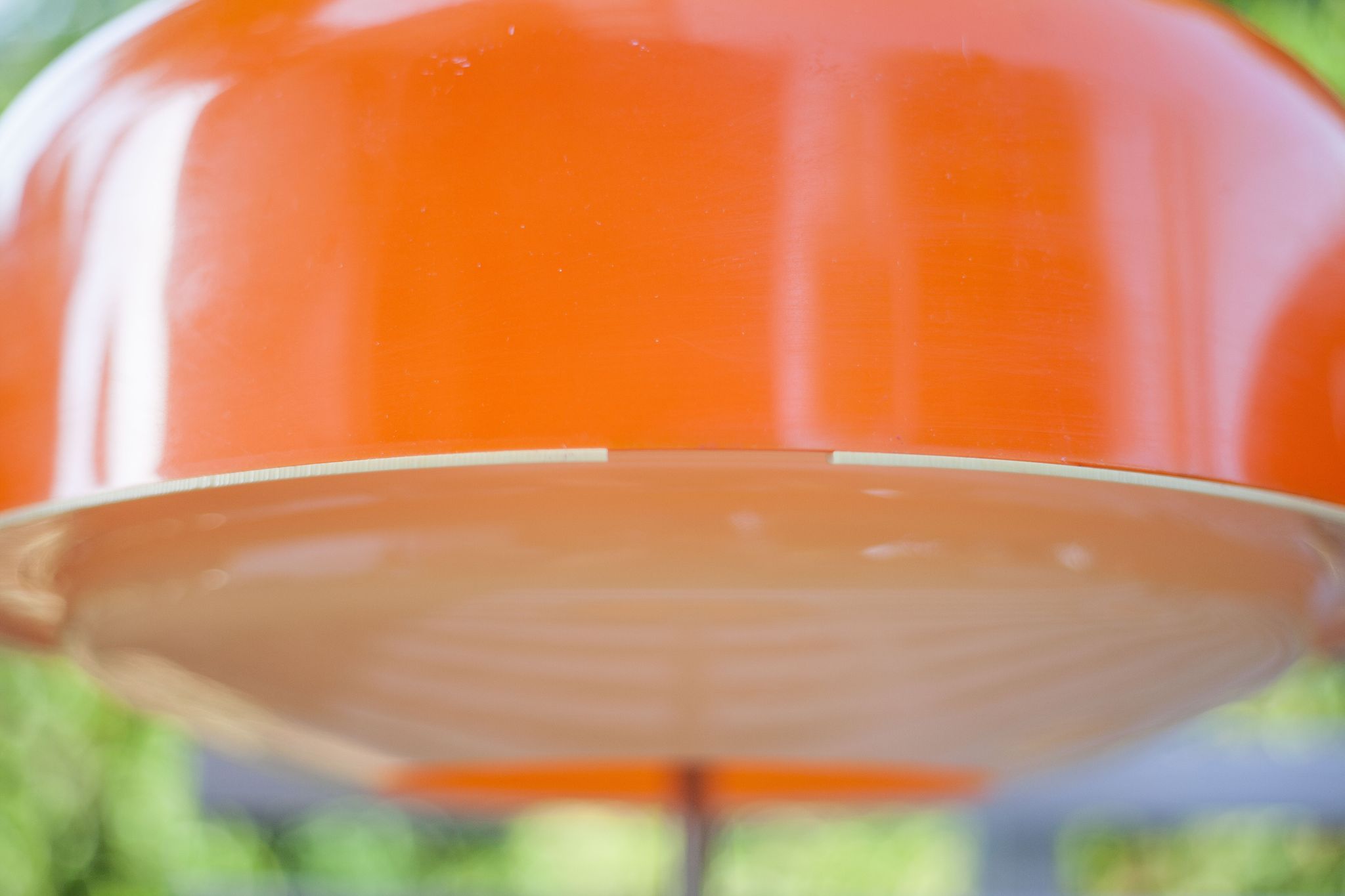 Pair of orange mushroom lamp, bedside lamp, vintage lamp, retro, seventies