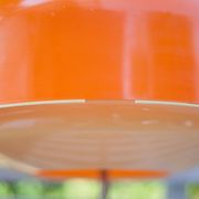 Pair of orange mushroom lamp, bedside lamp, vintage lamp, retro, seventies