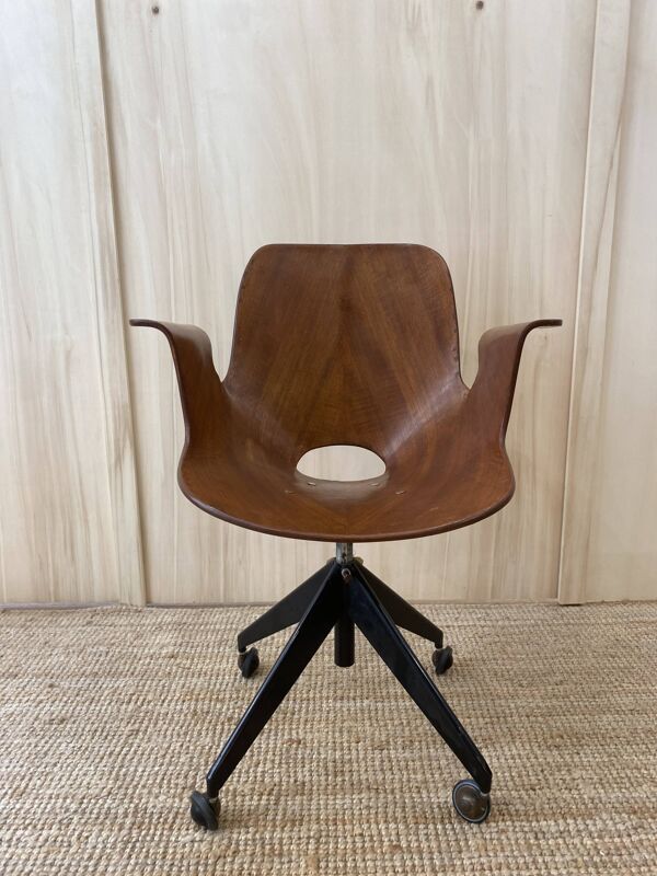 Chaise de bureau Medea de Vittorio Nobili pour Fratelli Tagliabue
