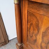 Buffet Empire period bronze marquetry walnut and fruit tree