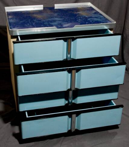 Chest of drawers from the France ocean liner. 1960.