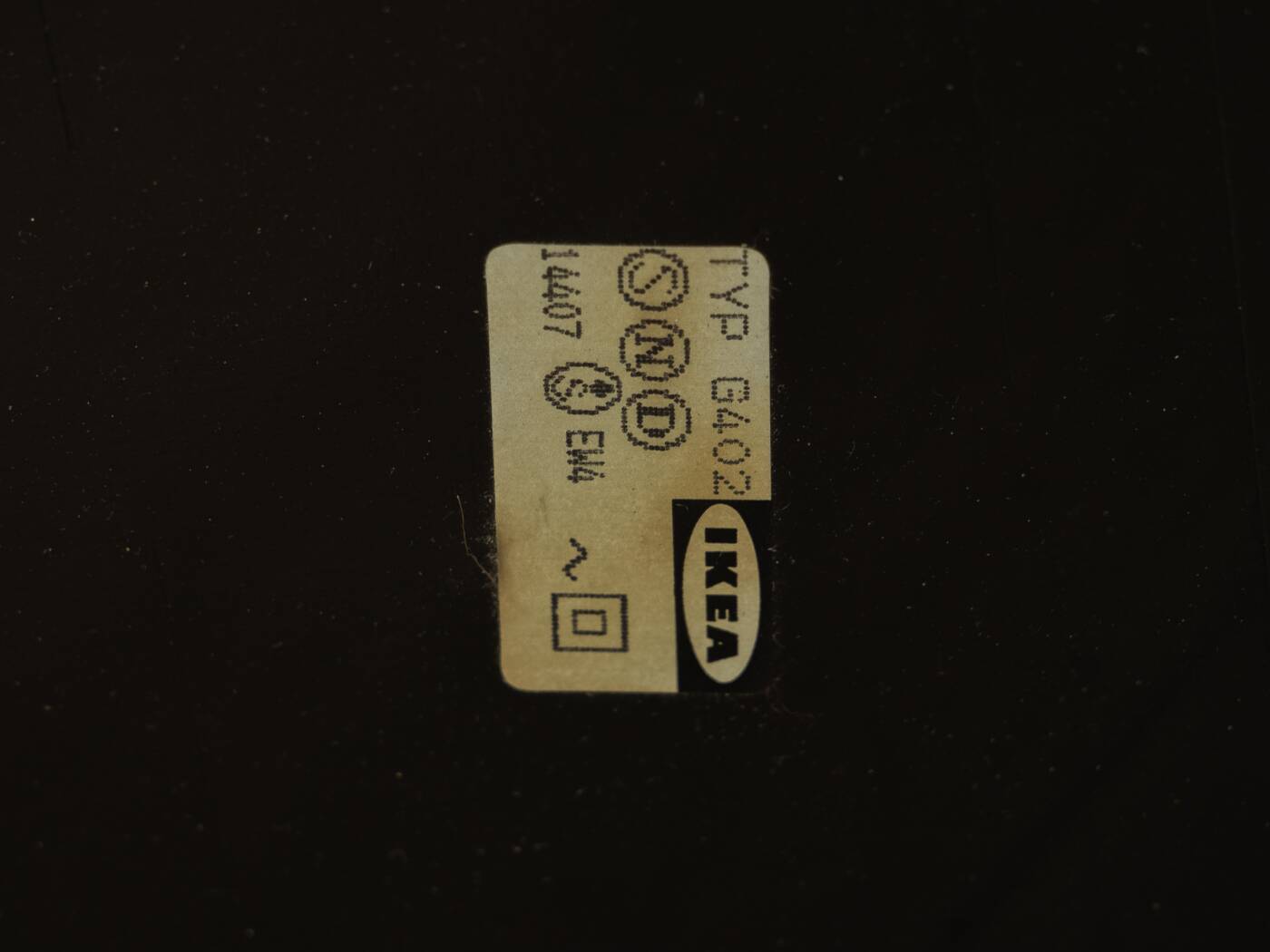 Elegant floor lamp, model harmony, ikea, 1970s