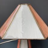 Lampe de table en pâte de verre opalescente et cloisonnée