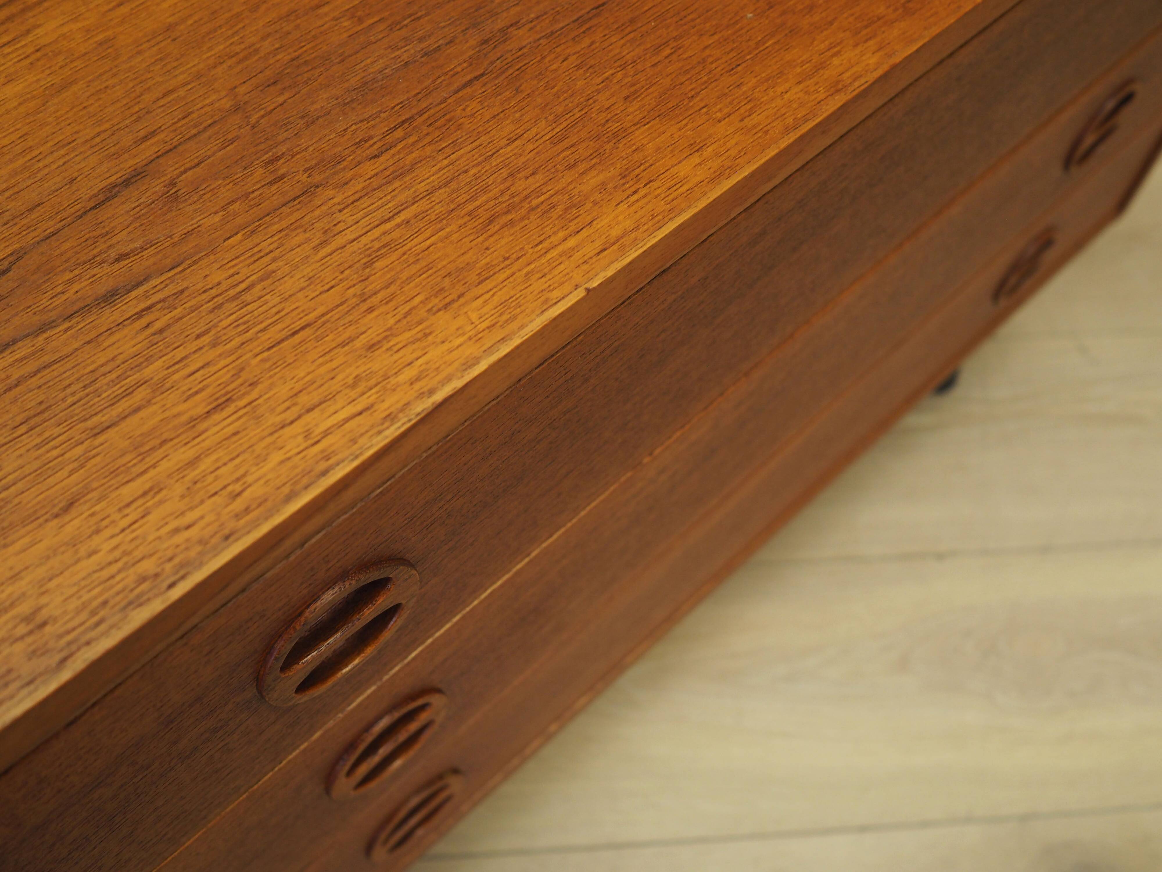 Teak chest of drawers, Danish design, 1960s, production: Denmark