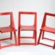 Vintage wooden folding chairs 1960s