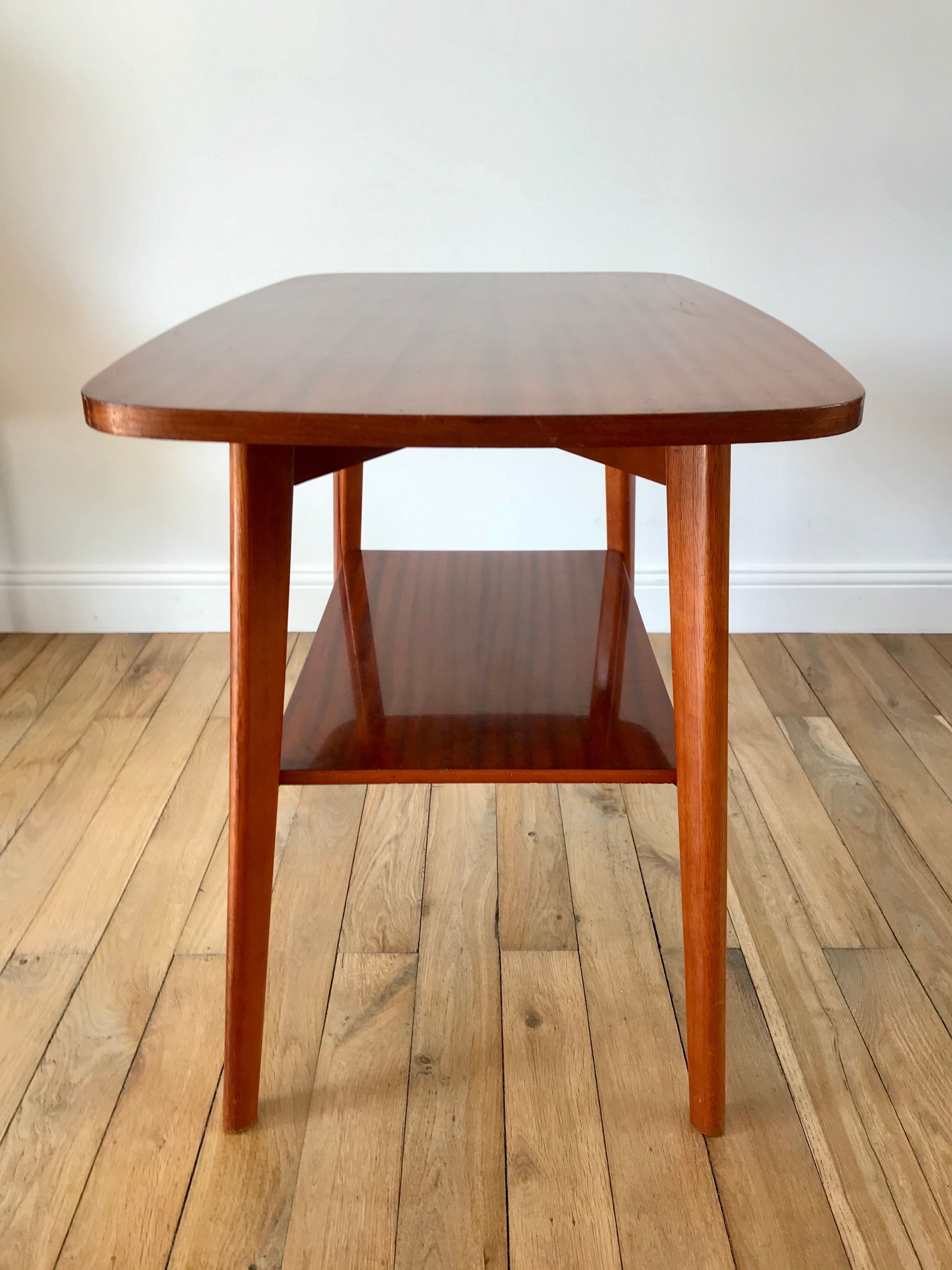 Table console in beech wood 50s