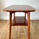 Table console en bois de hêtre années 50