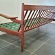 Scandinavian vintage 3-seater sofa in solid wood