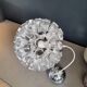 Space-age aluminum pendant light