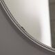 Vintage 70s wall mirror chrome metal Italian design
