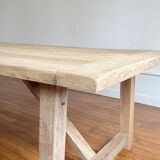 Farm table in solid old oak - Millau 300 by 100 cm