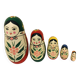 Poupées Russes Matriochkas traditionnelles relookées série de 5