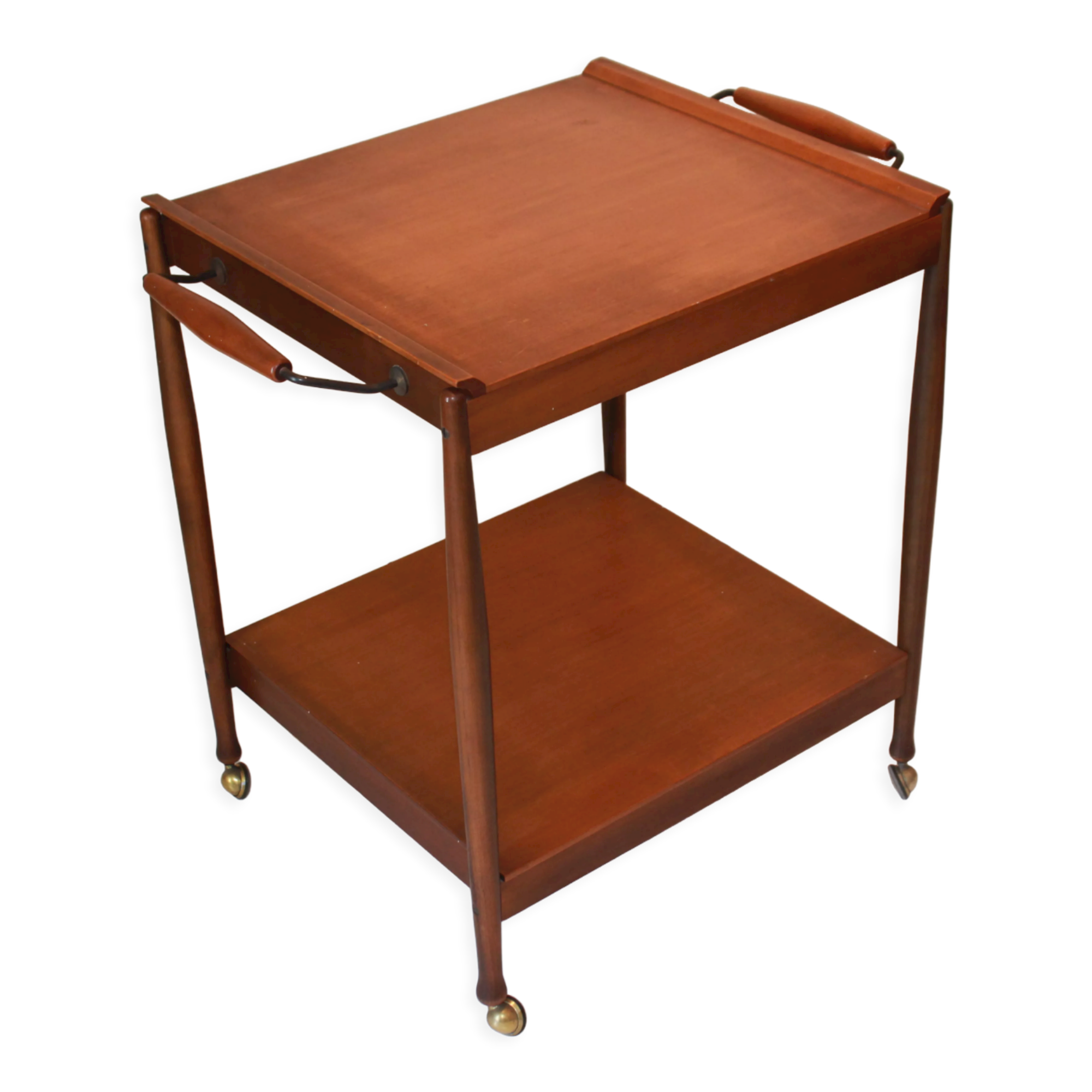 1950s vintage teak dessert trolley bar by "Fratelli Reguitti"