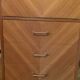 Secrétaire armoire bois en chevrons