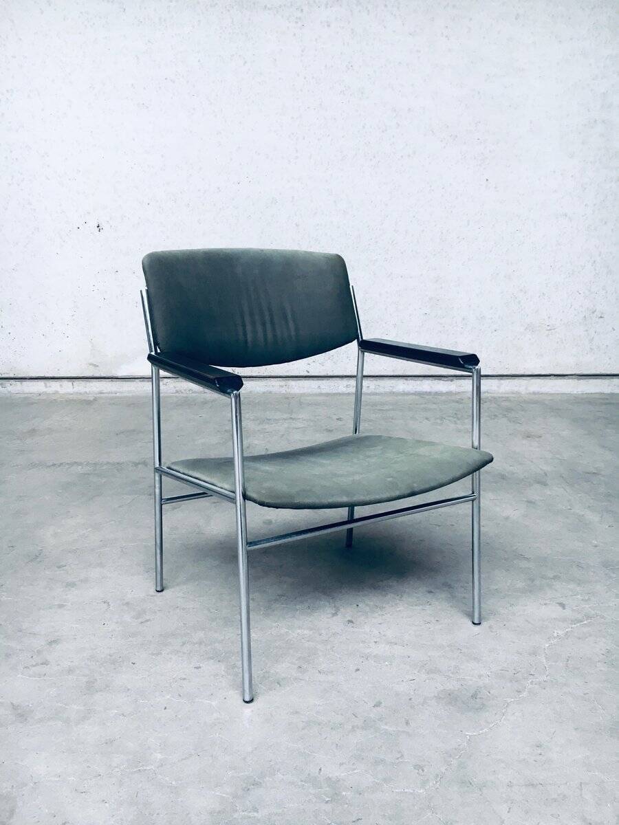 Mid-Century Modern Armchair by Gijs Van Der Sluis, Netherlands, 1960s
