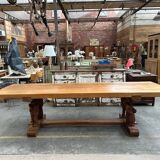 1950s mountain table in solid elm