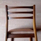 6 chaises teck de Meredew furniture vintage scandinave 1960