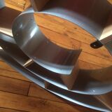 Wall wood metal spiral shape snail