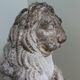Lion garden statue in reconstituted stone