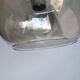 Pair of 1980s chrome metal and smoked glass wall lights