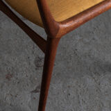 Set of 4 boomerang dining chairs by Alfred Christensen, Denmark 1960