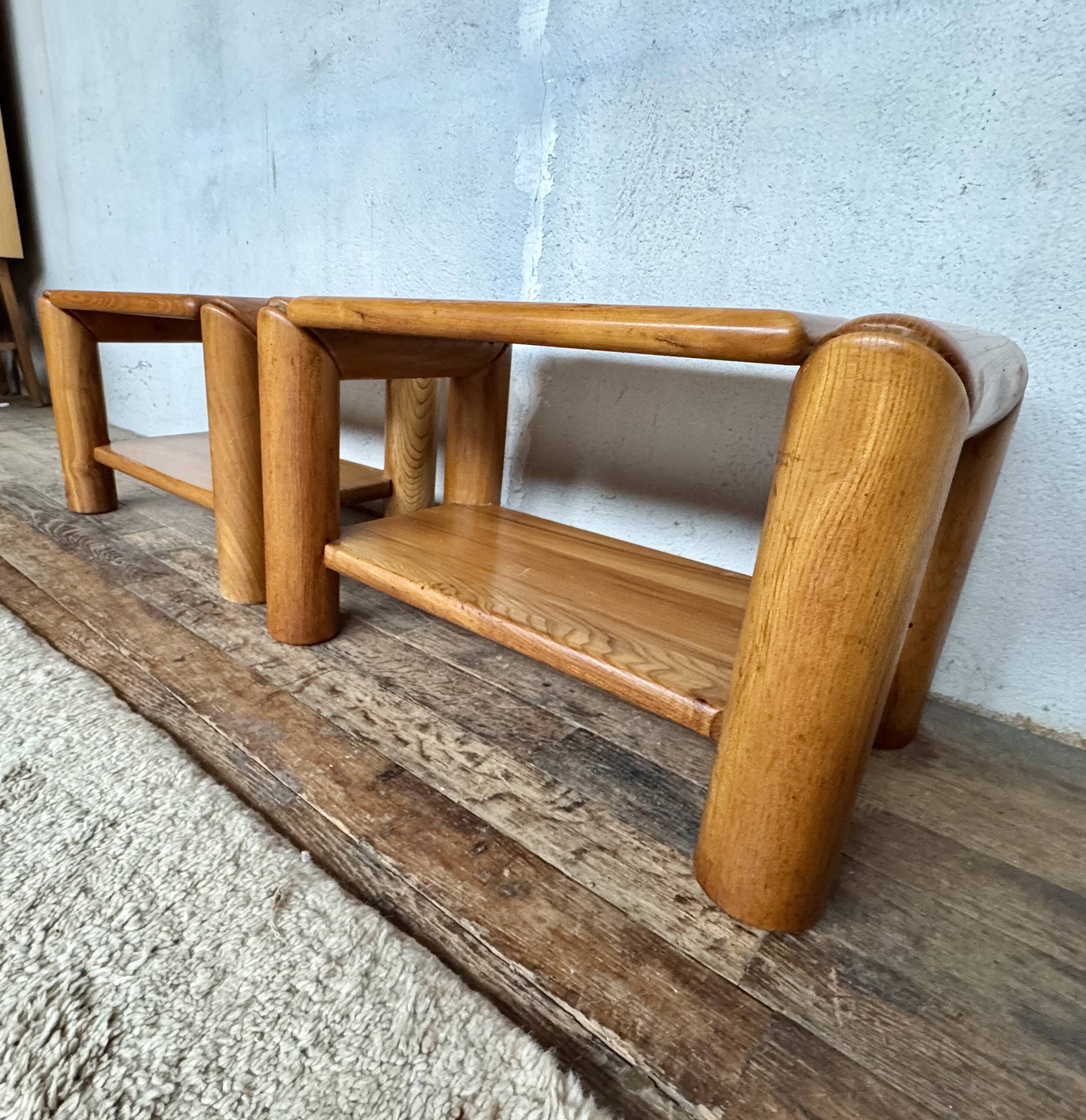 Bedside table, nightstand in Elm dlg Regain