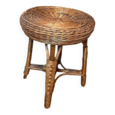 Small antique wicker stool