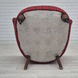 1950s, Danish lounge chair, original condition, red furniture wool.