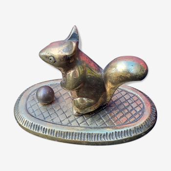 Brass statuette squirrel