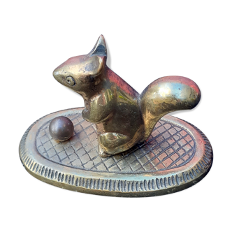 Brass statuette squirrel