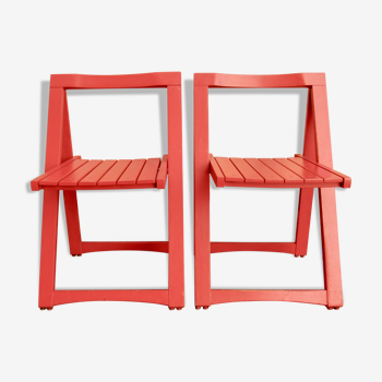 Pair of folding chairs, vintage Habitat