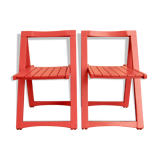 Pair of folding chairs, vintage Habitat