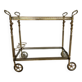 Brass serving trolley