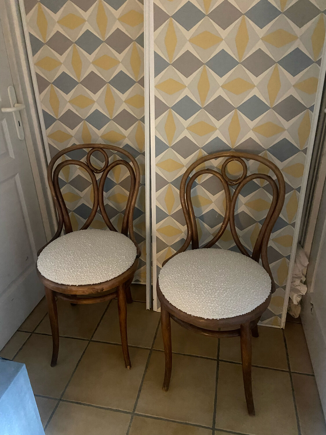 Pair of antique Thonet bistro chairs