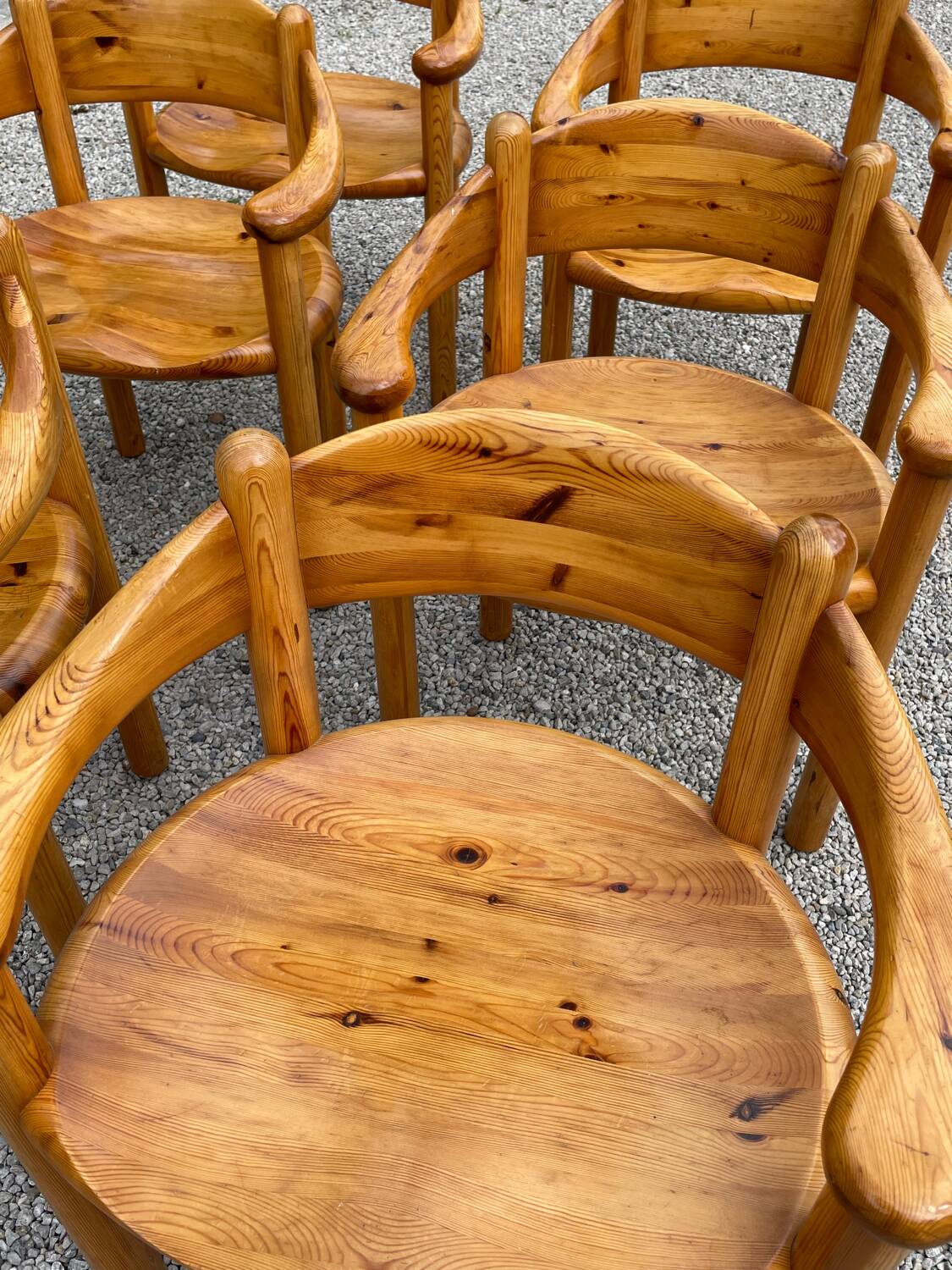 Fauteuils et table de salle à manger Rainer Daumiller