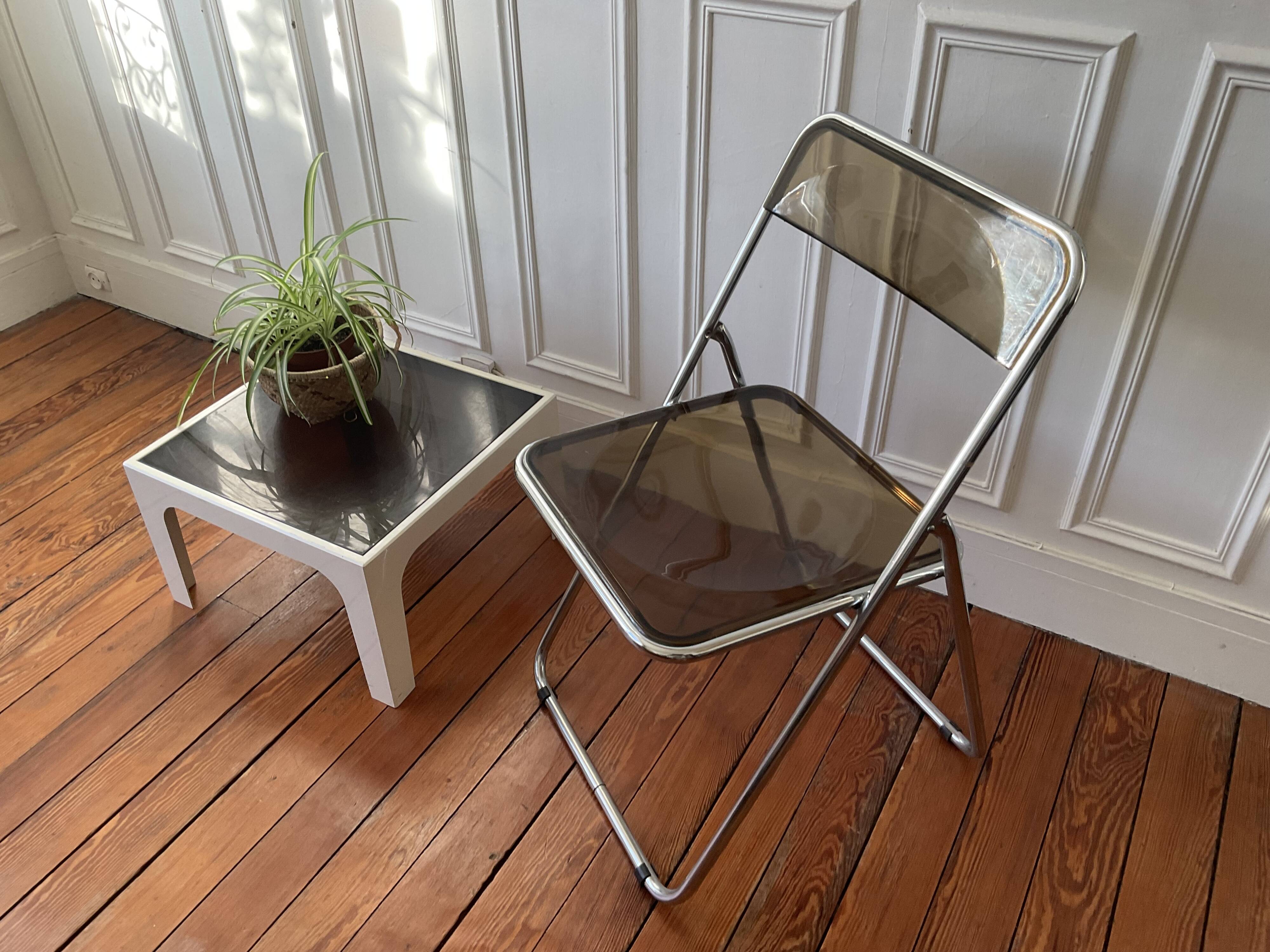 Plexiglass folding chair