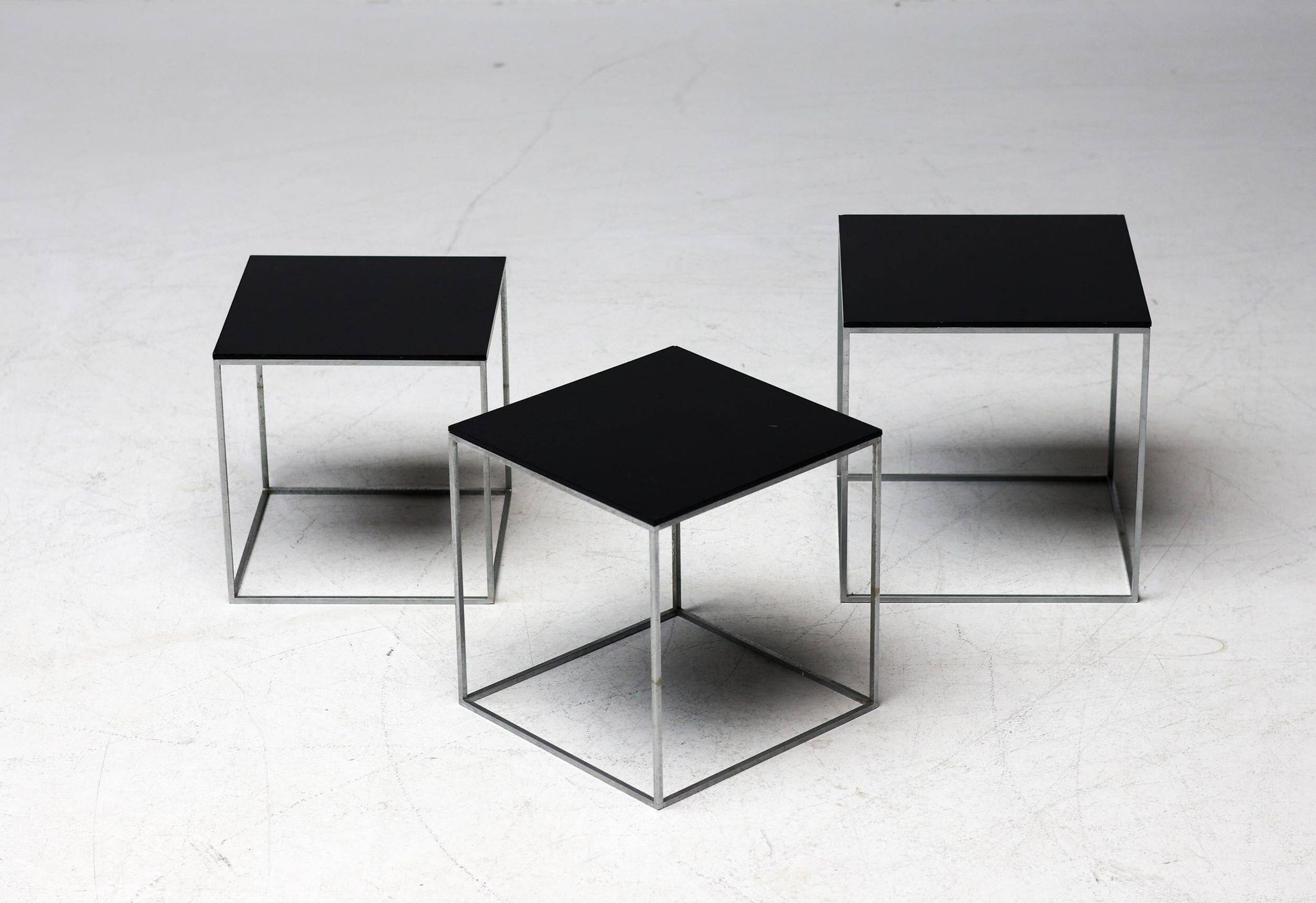 PK71 nesting tables by Poul Kjærholm for E. Kold Christensen, early production from 1960.